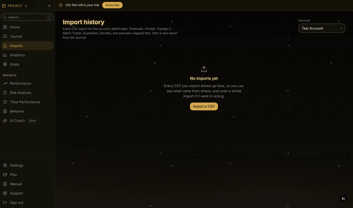 Import history